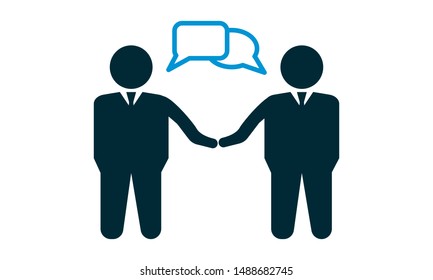 Business deal icon vector illustration.
