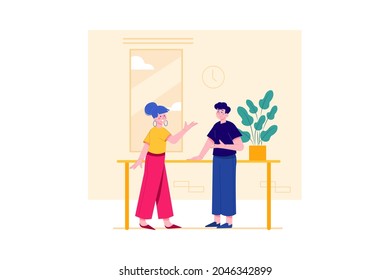 Business Deal Illustration concept. Flat illustration isolated on white background.