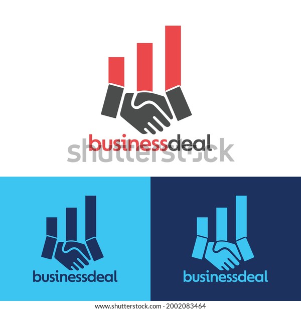 Business Deal Logo,\
Work Deal Logo design template isolated on white, business deal\
concept with shake\
