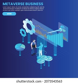 Business deal in metaverse 3d isometric vector illustration concept for banner, website, landing page, ads, flyer template - Powered by Shutterstock - Get 15% off with code: PIKWIZARD15