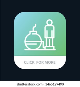 Business, Debt, Modern, Problem Mobile App Button. Android and IOS Line Version. Vector Icon Template background