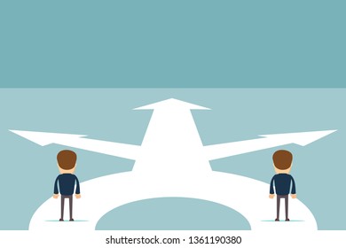 Business decision concept vector illustration. 