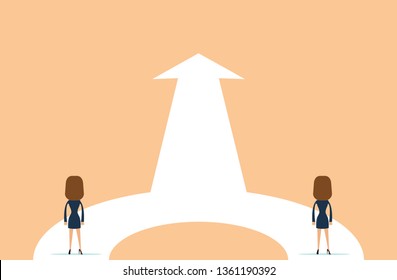 Business decision concept vector illustration. 