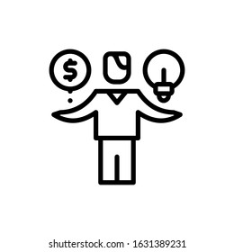 Business, decision icon, elements of Business and Financial icon set, premium line icon for web design and app development