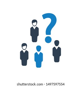 Business Decision Icon, Business decision making, business choice icon