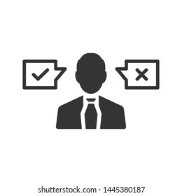 Business Decision Making Confusion Icon