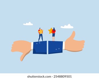 business decision making, customer satisfaction, opinion or service quality.on thumb up and thumb down feedback Performance evaluation,vector