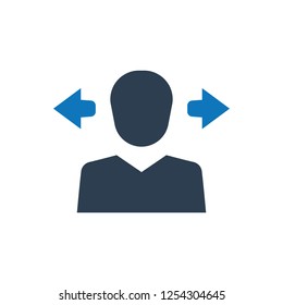Business decision making icon