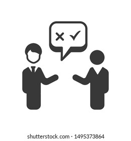 Business Decision Making Icon. vector template