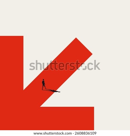 Business decision vector concept. Symbol of choice, strategy, success and solution. Minimal design eps10 illustration.