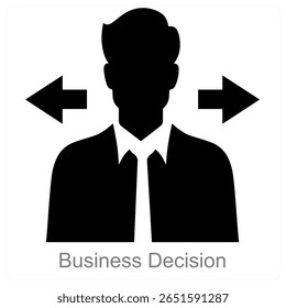Business Decision vector icon concept design