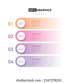 Business design arrow template Timeline business planning process with options, steps. Vector illustration. use for presentation and web design organization with Gradient colors