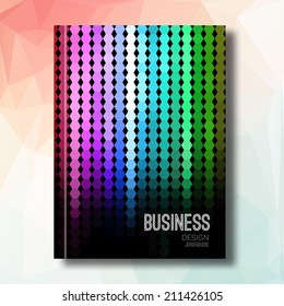 Business design background. Cover Magazine geometric shapes info-graphic, vector illustration 