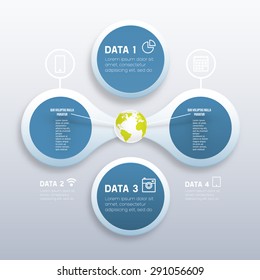 Business Design can be used for Flyer, Brochure Design Templates, Workflow Layout, Number Options and Processes Steps. Mobile Technologies, Applications and Online Services Infographic Concept.