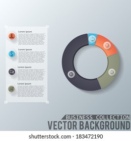 Business design concept. Background. Vector Illustration, eps10, contains transparencies.