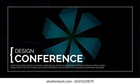 Business Design Conference. Abstract Event Background Banner. Tech Digital Webinar Template. Medical Science Forum Backdrop. Geometric Cover for Online Innovation Seminar. Computer BG Graphic Poster.
