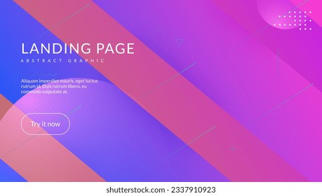 Business Design. Cool Summer Pattern. Purple Rainbow Background. Technology Shape. Curve Spectrum Template. Corporate Ux. Wavy Landing Page. Pink Business Design