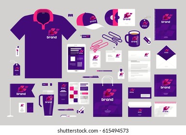 Business Design. Corporate Identity Template. Logo, Label, Brand Promotion. Vector Illustration