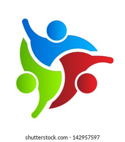 Business design element icon three people