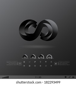 Business design element  icon, three-dimensional quality icon  with a lot of variety ideal for business , flayer and presentation.