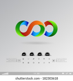 Business design element  icon, three-dimensional quality icon  with a lot of variety ideal for business , flayer and presentation.