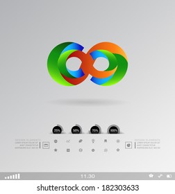 Business design element  icon, three-dimensional quality icon  with a lot of variety ideal for business , flayer and presentation.