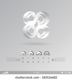 Business design element  icon, three-dimensional quality icon  with a lot of variety ideal for business , flayer and presentation.