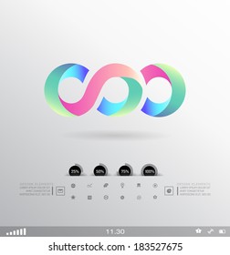 Business design element  icon, three-dimensional quality icon  with a lot of variety ideal for business , flayer and presentation.