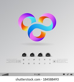 Business design element  icon, three-dimensional quality icon  with a lot of variety ideal for business , flayer and presentation.