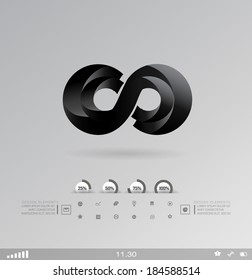 Business design element  icon, three-dimensional quality icon  with a lot of variety ideal for business , flayer and presentation.