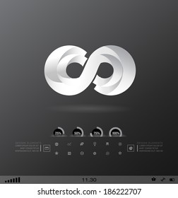 Business design element  icon, three-dimensional quality icon  with a lot of variety ideal for business , flayer and presentation.
