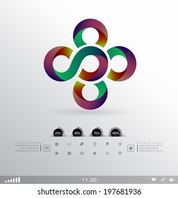 Business design element  icon, three-dimensional quality icon  with a lot of variety ideal for business , flayer and presentation.