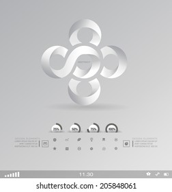 Business design element  icon, three-dimensional quality icon  with a lot of variety ideal for business , flayer and presentation.
