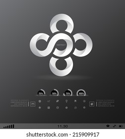Business design element  icon, three-dimensional quality icon  with a lot of variety ideal for business , flayer and presentation.