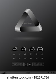 Business design elements  icon set, three-dimensional quality icon  with a lot of variety ideal for business , flayer and presentation.