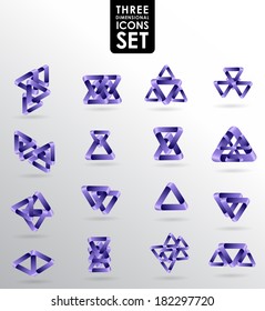 Business design elements  icon set, three-dimensional quality vector-icon  with a lot of variety ideal for business , flayer and presentation.
