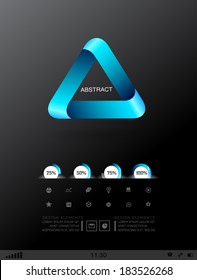 Business design elements  icon set, three-dimensional quality icon  with a lot of variety ideal for business , flayer and presentation.