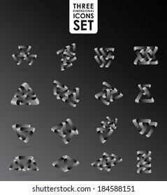 Business design elements  icon set, three-dimensional quality vector-icon  with a lot of variety ideal for business , flayer and presentation.