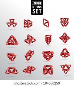 Business design elements  icon set, three-dimensional quality vector-icon  with a lot of variety ideal for business , flayer and presentation.