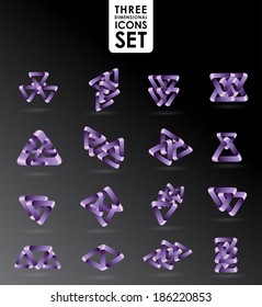 Business design elements  icon set, three-dimensional quality vector-icon  with a lot of variety ideal for business , flayer and presentation.