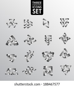 Business design elements  icon set, three-dimensional quality vector-icon  with a lot of variety ideal for business , flayer and presentation.