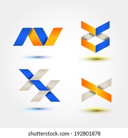 Business Design elements ( icon ) set for print and web. Vector.