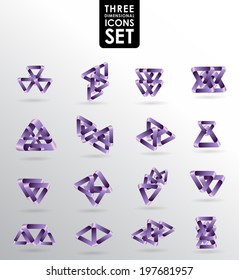 Business design elements  icon set, three-dimensional quality vector-icon  with a lot of variety ideal for business , flayer and presentation.