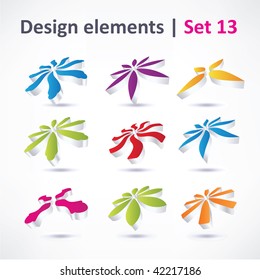 Elementos de diseño de negocio ( icono ) para imprimir y web. vector