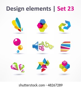 Business Design elements ( icon ) set for print and web. vector