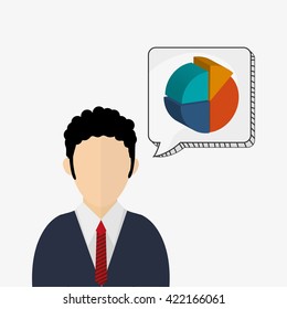 Business design. Financial item icon. Flat illustration