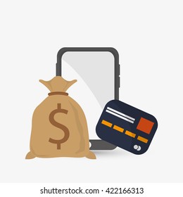 Business design. Financial item icon. Flat illustration