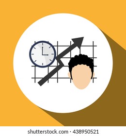 Business design. Financial item icon. Flat illustration