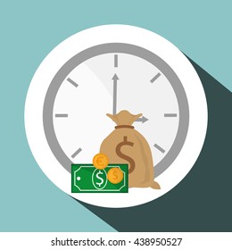 Business design. Financial item icon. Flat illustration