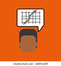 Business design. Financial item icon. Flat illustration